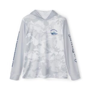 Dauntless Excursions Gray Camo Unisex UPF 50+ Fishing Hoodie